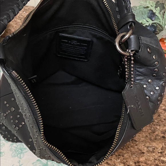 Coach, Black Studded Women's purse - Picture 5 of 5